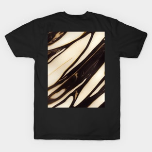 Black and white marble stone texture T-Shirt